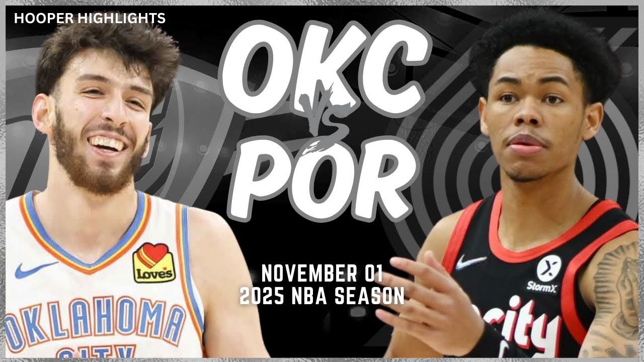 Oklahoma City Thunder vs Portland Trail Blazers Full Game Highlights | Nov 1 | 2025 NBA Season