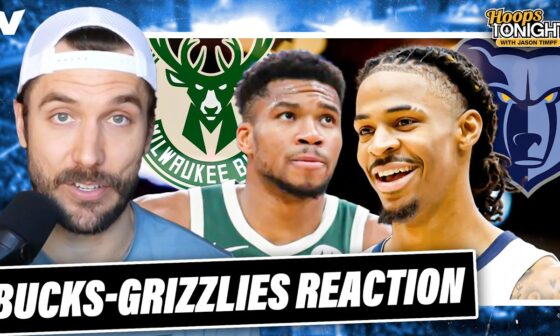 Bucks-Grizzlies Reaction: Giannis & Milwaukee MAJOR ISSUES, Ja Morant GOES OFF | Hoops Tonight