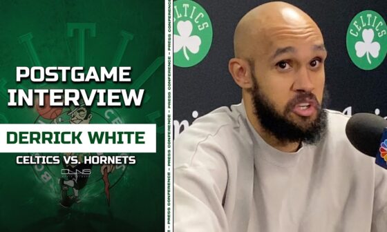 Derrick White 'SURPRISED' by Grant Williams Foul | Celtics vs. Hornets Postgame