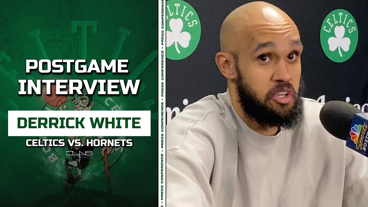 Derrick White 'SURPRISED' by Grant Williams Foul | Celtics vs. Hornets Postgame