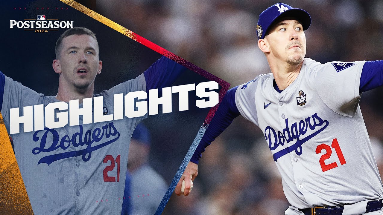 Walker Buehler was ON THE MOUND when the Dodgers won the World Series! (2024 Postseason highlights)