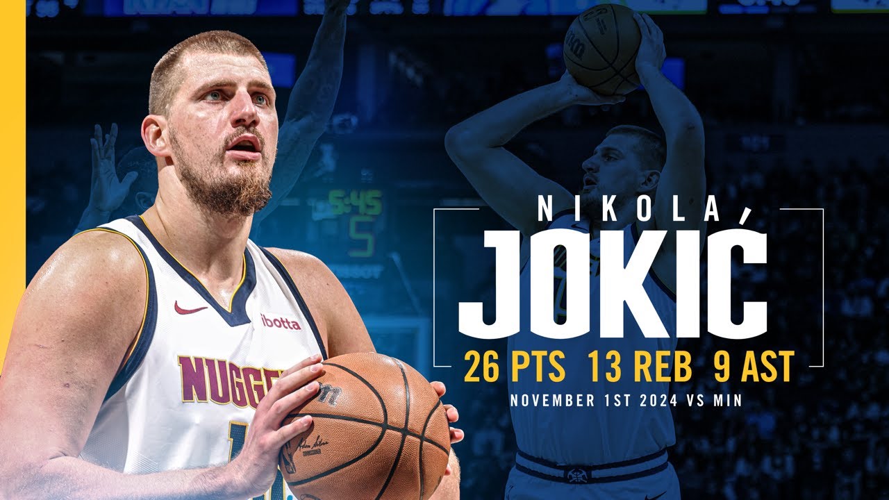 Nikola Jokić Near Triple-Double 🃏 | Full Game Highlights vs. Timberwolves 11/1/24