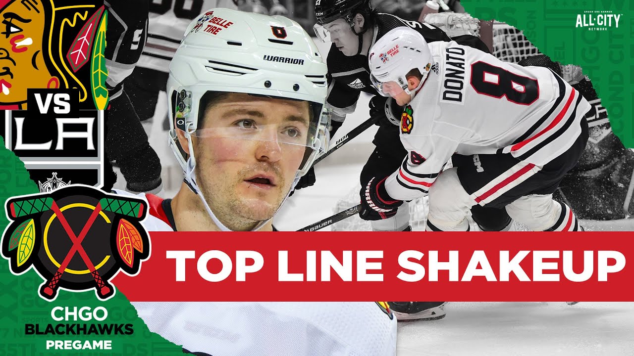 Ryan Donato to top line as Chicago Blackhawks battle Kings in L.A. | CHGO Blackhawks PREGAME Podcast