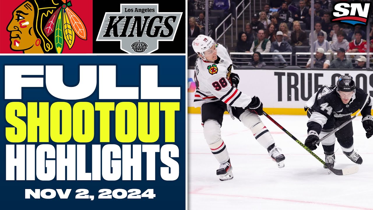 Chicago Blackhawks at Los Angeles Kings | FULL Shootout Highlights - November 2, 2024