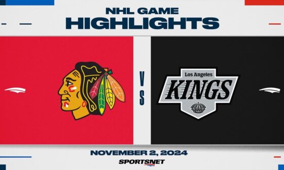 NHL Highlights | Blackhawks vs. Kings - November 2, 2024