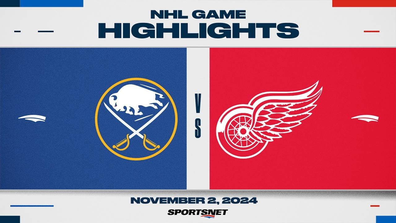 NHL Highlights | Sabres vs. Red Wings - November 2, 2024