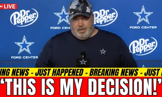 BREAKING! MIKE MCCARTHY MAKES MAJOR DECISION FOR WEEK 9 GAME! [DALLAS COWBOYS NEWS]