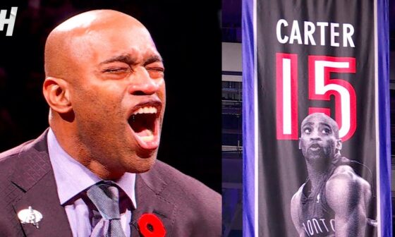 Vince Carter FULL Raptors Jersey Retirement Ceremony 🙏