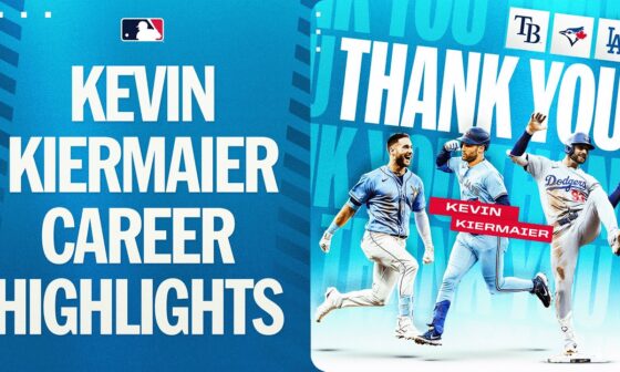 Kevin Kiermaier MLB Career highlights (4-time Gold Glove winner and Platinum Glove Award winner!)