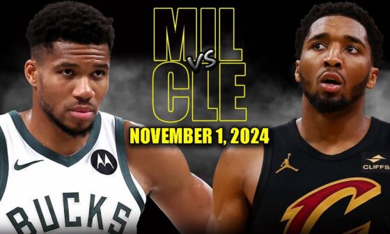 Milwaukee Bucks vs Cleveland Cavaliers Full Game Highlights - November 2, 2024 NBA Season