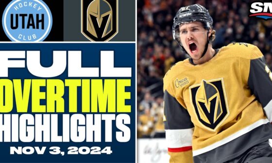 Utah Hockey Club at Vegas Golden Knights | FULL Overtime Highlights - November 2, 2024