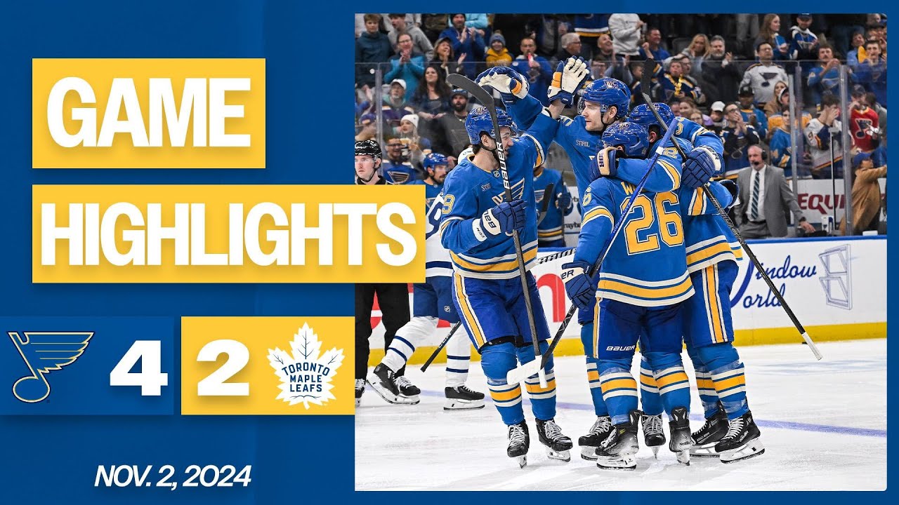 Game Highlights: Blues 4, Maple Leafs 2