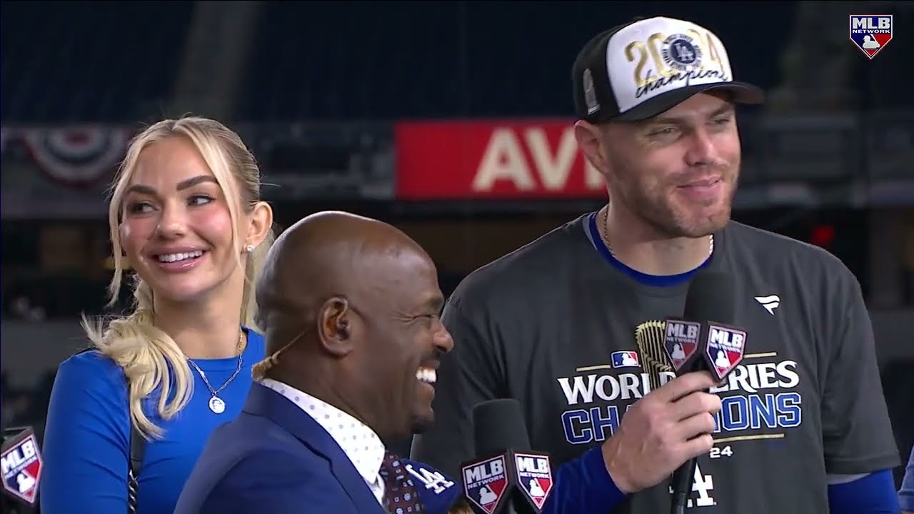 Dodgers' Freddie Freeman postgame interview after winning World Series MVP!