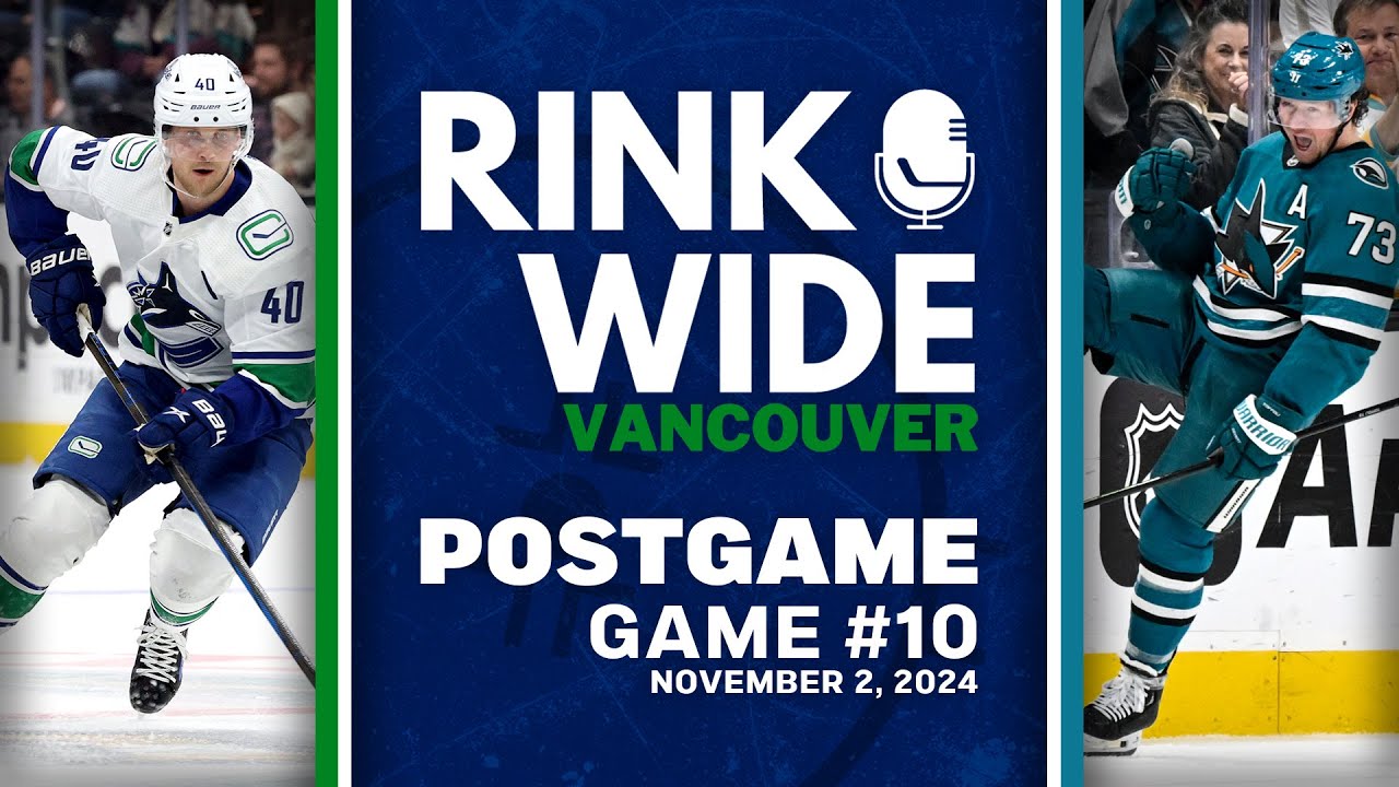 RINK WIDE POST-GAME: Vancouver Canucks at San Jose Sharks |  Game 10 - Nov. 2, 2024