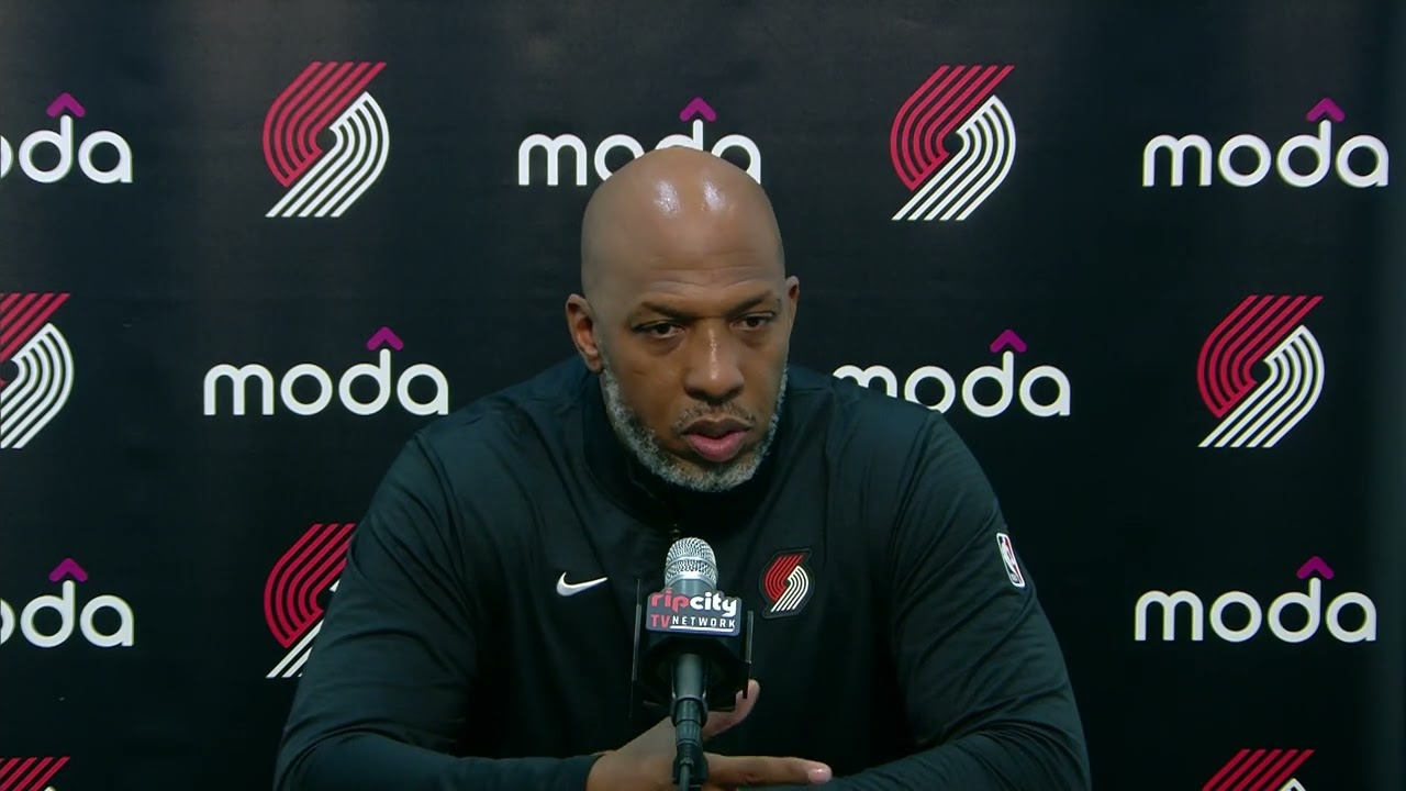 Chauncey Billups Postgame Interview | Portland Trail Blazers 97, Phoenix Suns 103