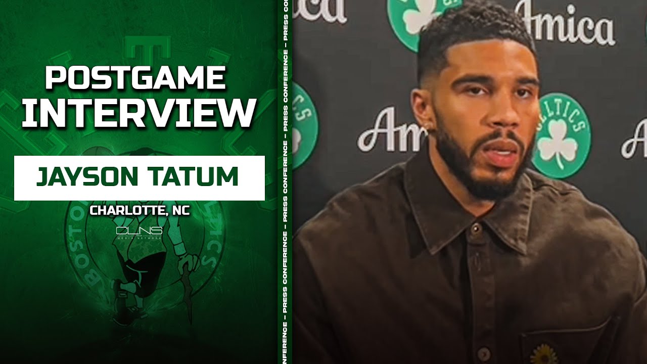 Jayson Tatum on Grant Williams play: “I don’t really want to talk about it." | Celtics vs Hornets