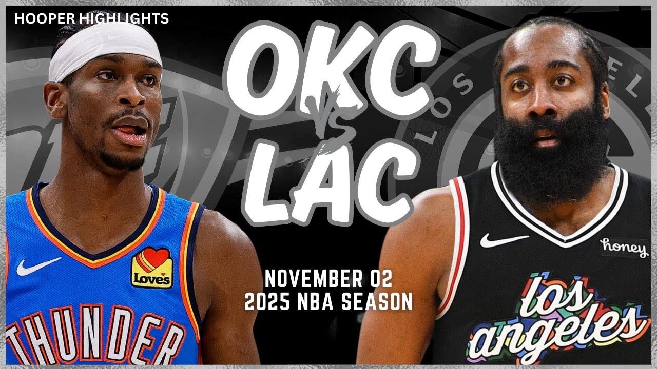 Oklahoma City Thunder vs LA Clippers Full Game Highlights | Nov 2 | 2025 NBA Season