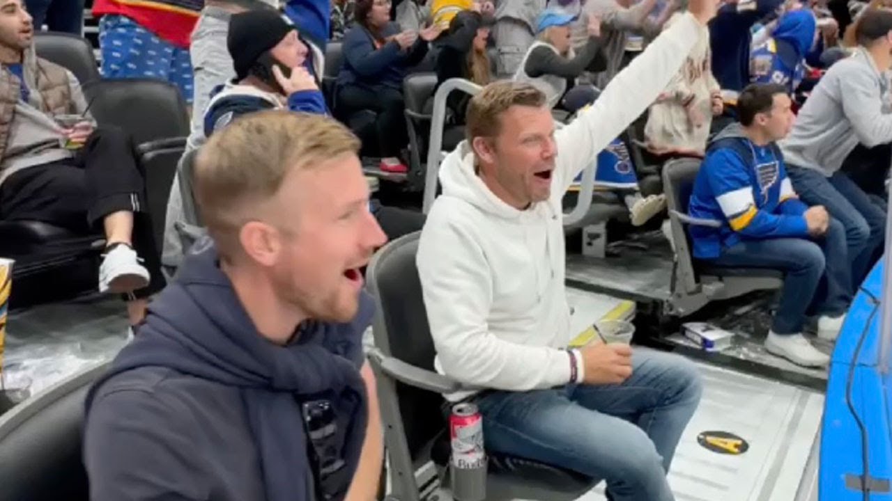 Blues fans get surprised with glass seat upgrade