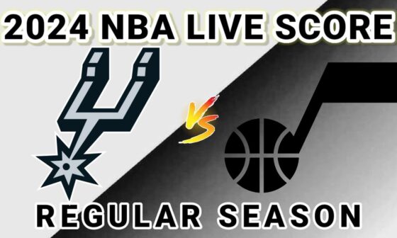 San Antonio Spurs vs Utah Jazz | 2024 NBA REGULAR SEASON Live Play by Play Score