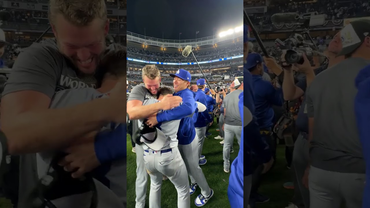 Champs hugging champs 😤 #WorldSeries