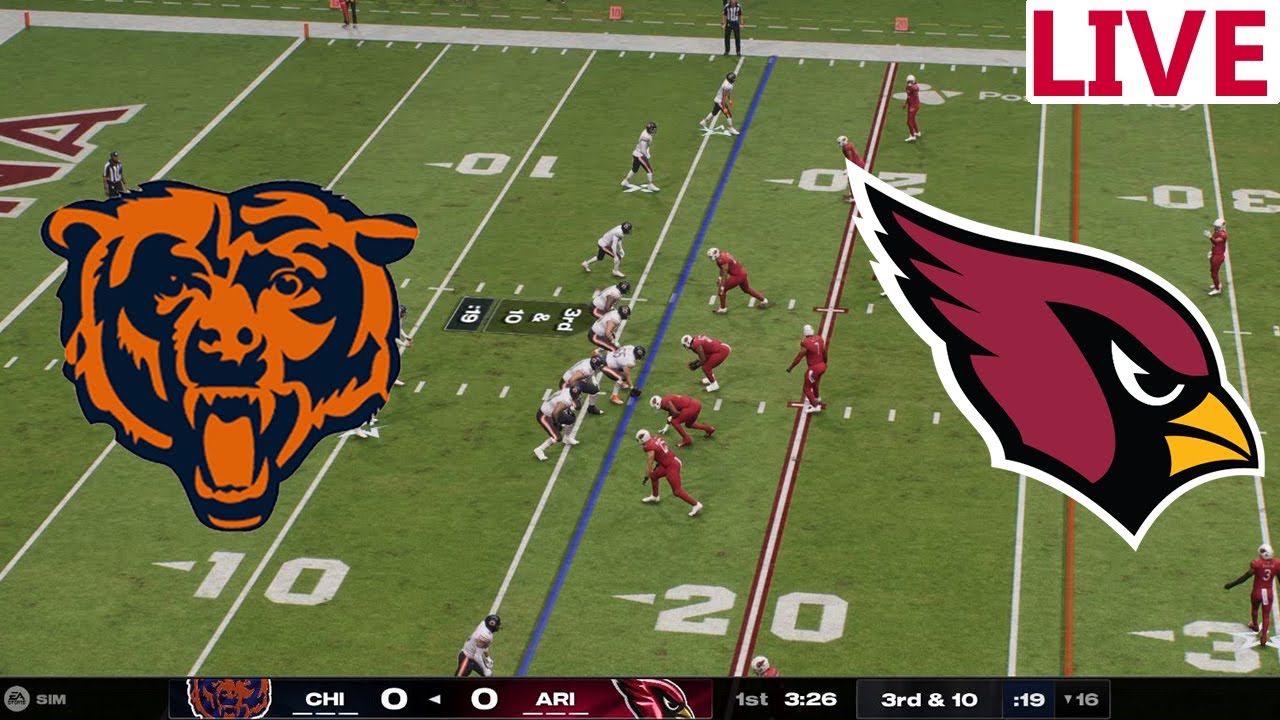 🔴LIVE 🔴Chicago Bears VS Arizona Cardinals/ NFL Week 9/NFL SEASON /NFL Madden 25