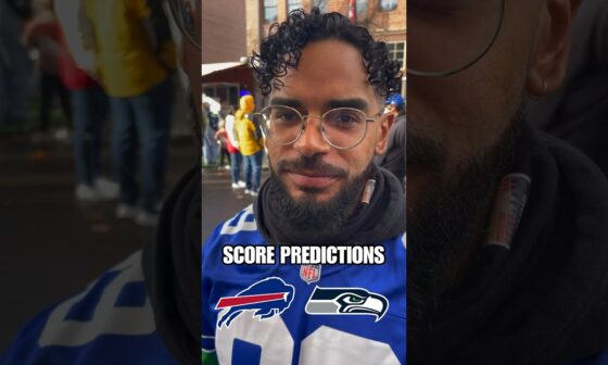 Seattle Seahawks fans SCORE PREDICTIONS vs Buffalo Bills #bills #seahawks #nfl #shorts