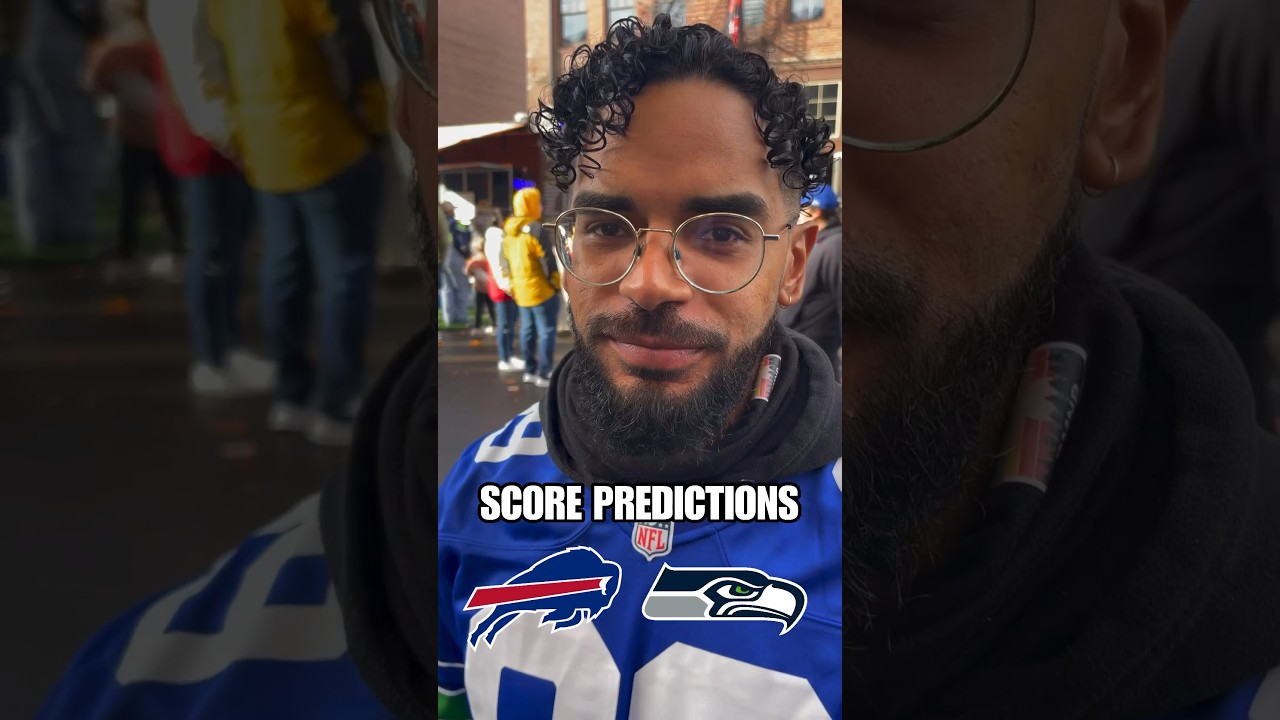 Seattle Seahawks fans SCORE PREDICTIONS vs Buffalo Bills #bills #seahawks #nfl #shorts