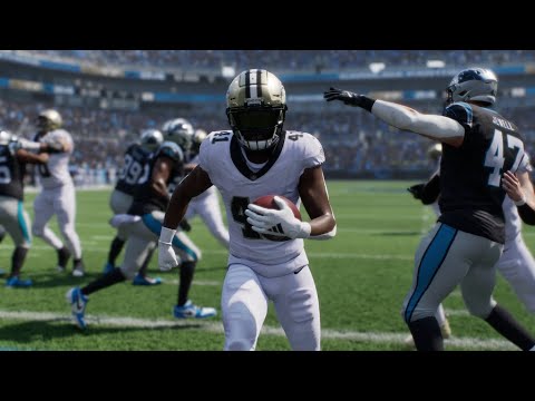 New Orleans Saints vs Carolina Panthers - NFL Week 9 2024 Full Game Highlights (Madden 25 Sim)