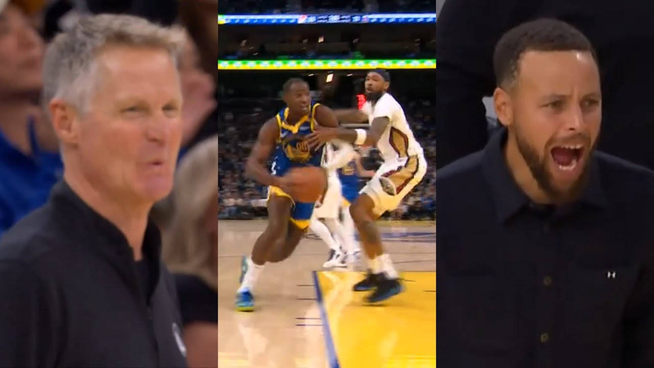 Steph Curry & Steve Kerr were stunned after Jonathan Kuminga's nasty move 😂