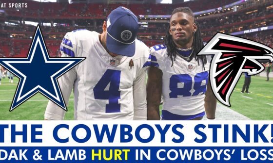 Dak Prescott AND CeeDee Lamb HURT In Cowboys 27-21 LOSS vs Falcons | Cowboys News & Instant Reaction