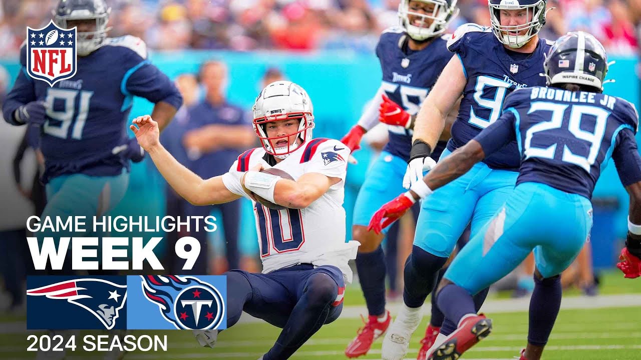 New England Patriots vs. Tennessee Titans | 2024 Week 9 Game Highlights