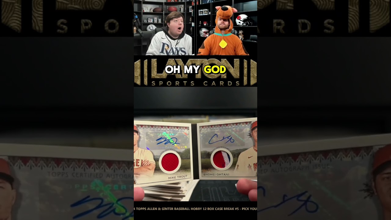 Angels -Mike T., Shohei O. -Dual Patch Auto Book #livebreaks #boxbreaks #mlb #baseballcard #topps