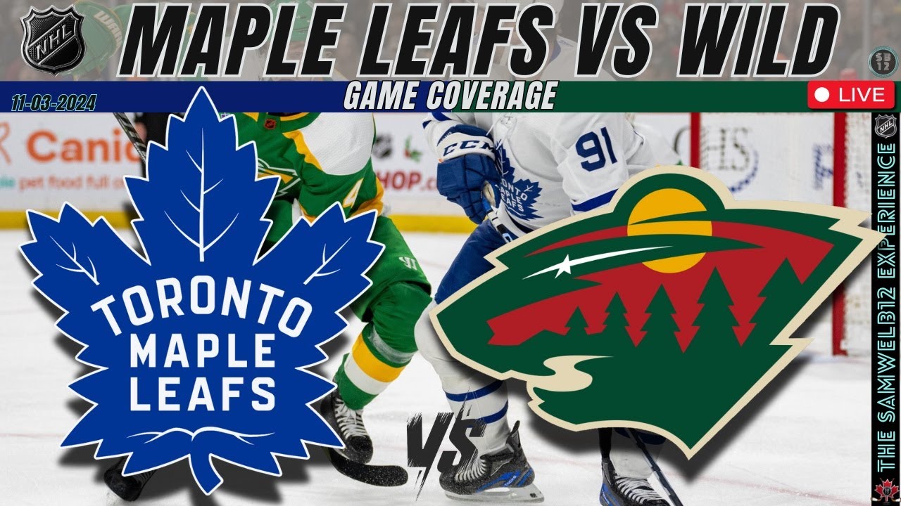 Toronto Maple Leafs vs Minnesota Wild Live NHL Hockey Gamecast