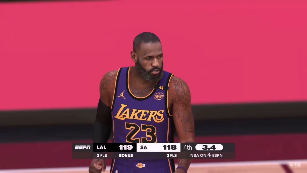 NBA 2K25 Gameday Mode | LAKERS vs SPURS  FULL GAME HIGHLIGHTS