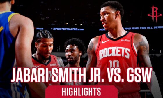 Jabari Smith Jr. (21 points) Highlights vs. Golden State Warriors l Houston Rockets