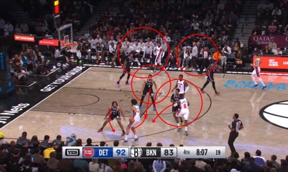 The BROOKLYN NETS brain dead coaching staff vs. PISTONS