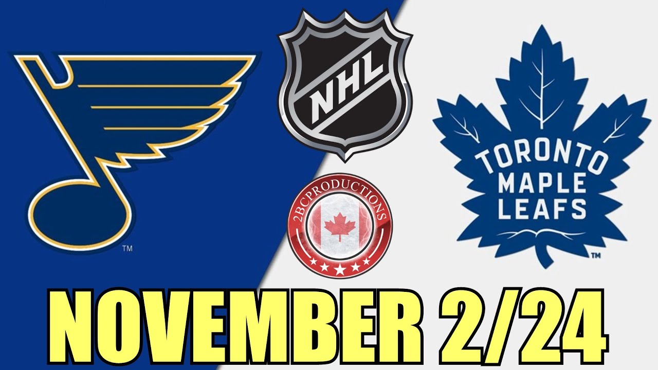 Toronto Maple Leafs vs St Louis Blues NOV 2 24 w/Superbman