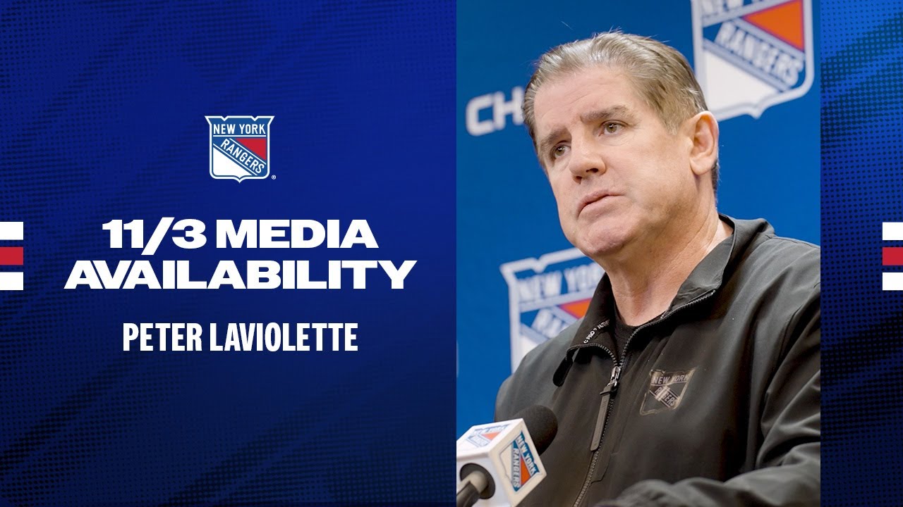 NYR vs NYI: Peter Laviolette Pregame Media Availability | Nov. 3, 2024