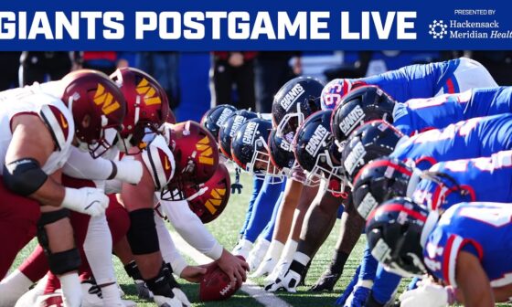 Giants Postgame Live: Giants vs. Commanders Week 9 | Postgame Recap & Analysis