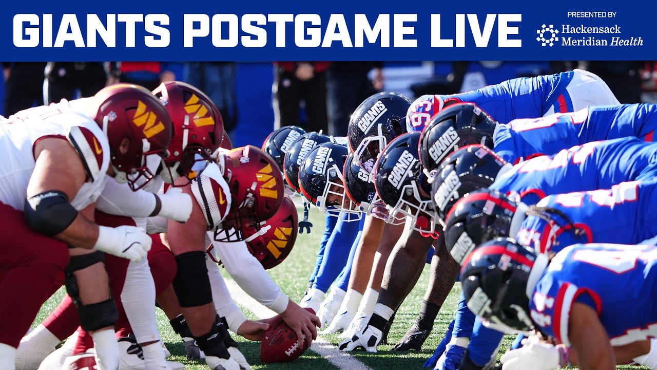 Giants Postgame Live: Giants vs. Commanders Week 9 | Postgame Recap & Analysis