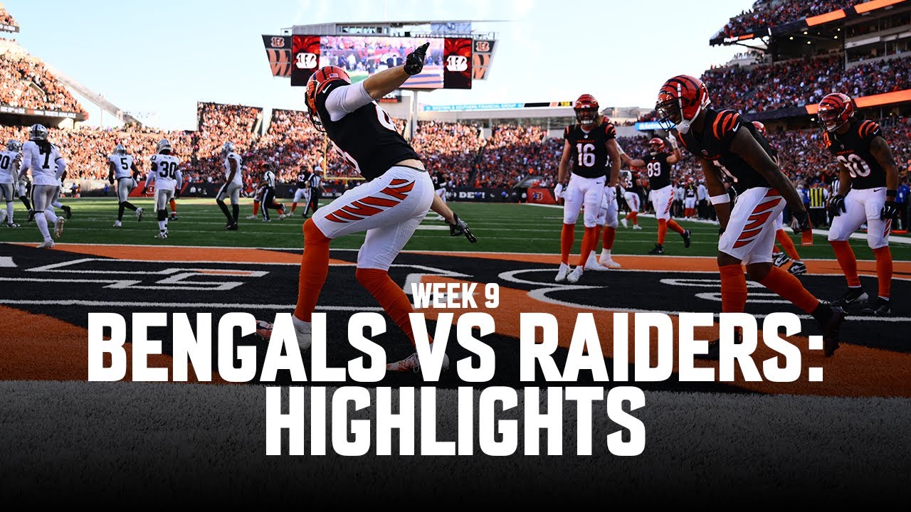 Week 9 Bengals HIGHLIGHTS vs. Las Vegas Raiders | CINCINNATI BENGALS