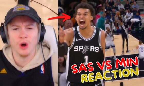 Reacting to Spurs vs Timberwolves Regular Season Game!