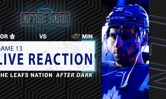 Maple Leafs at Minnesota Wild LIVE POST GAME | Game 13 Reaction