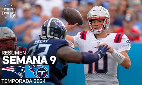 New England Patriots vs. Tennessee Titans | Resumen NFL en español - Semana 9 | NFL Highlights 2024