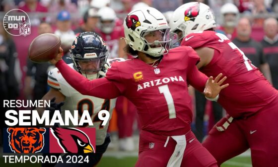 Chicago Bears vs. Arizona Cardinals | Resumen NFL en español - Semana 9 | NFL Highlights 2024