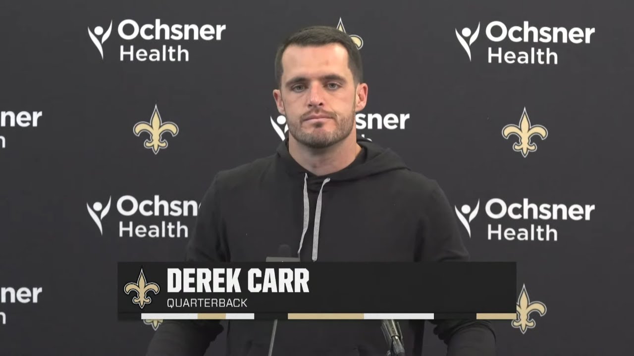 Derek Carr talks Loss to Carolina | Saints-Panthers Postgame | 2024 NFL Week 9