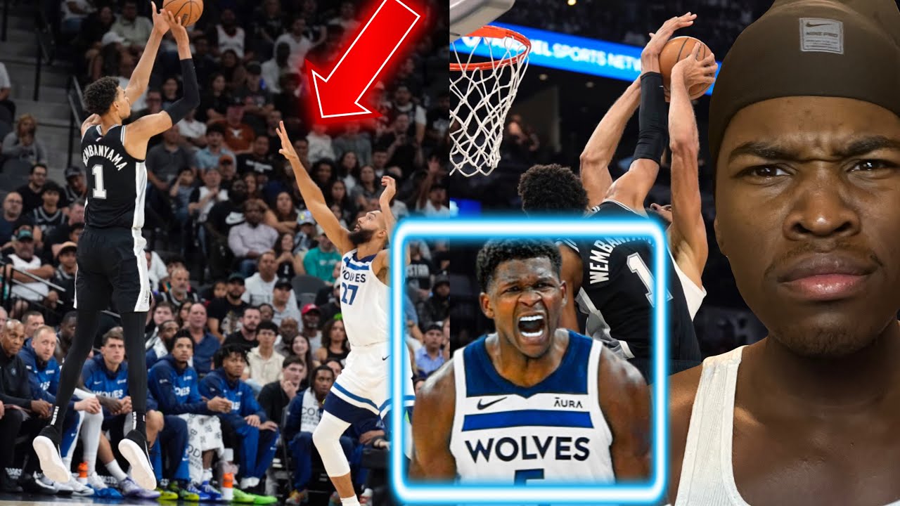 WEMBY EXPOSED GOBERT😂🔥 San Antonio Spurs at Minnesota Timberwolves Highlights *REACTION*