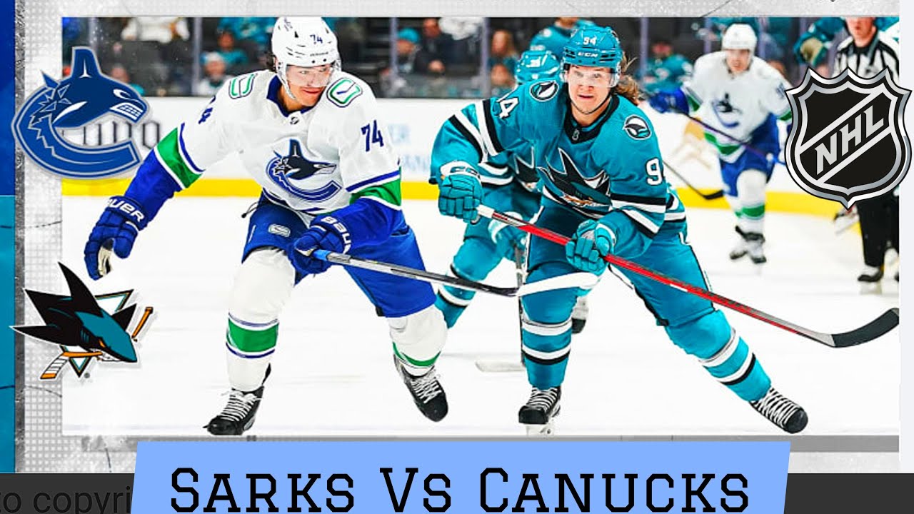 San Jose Sharks vs Vancouver Canucks Live NHL Scoreboard Play by Play