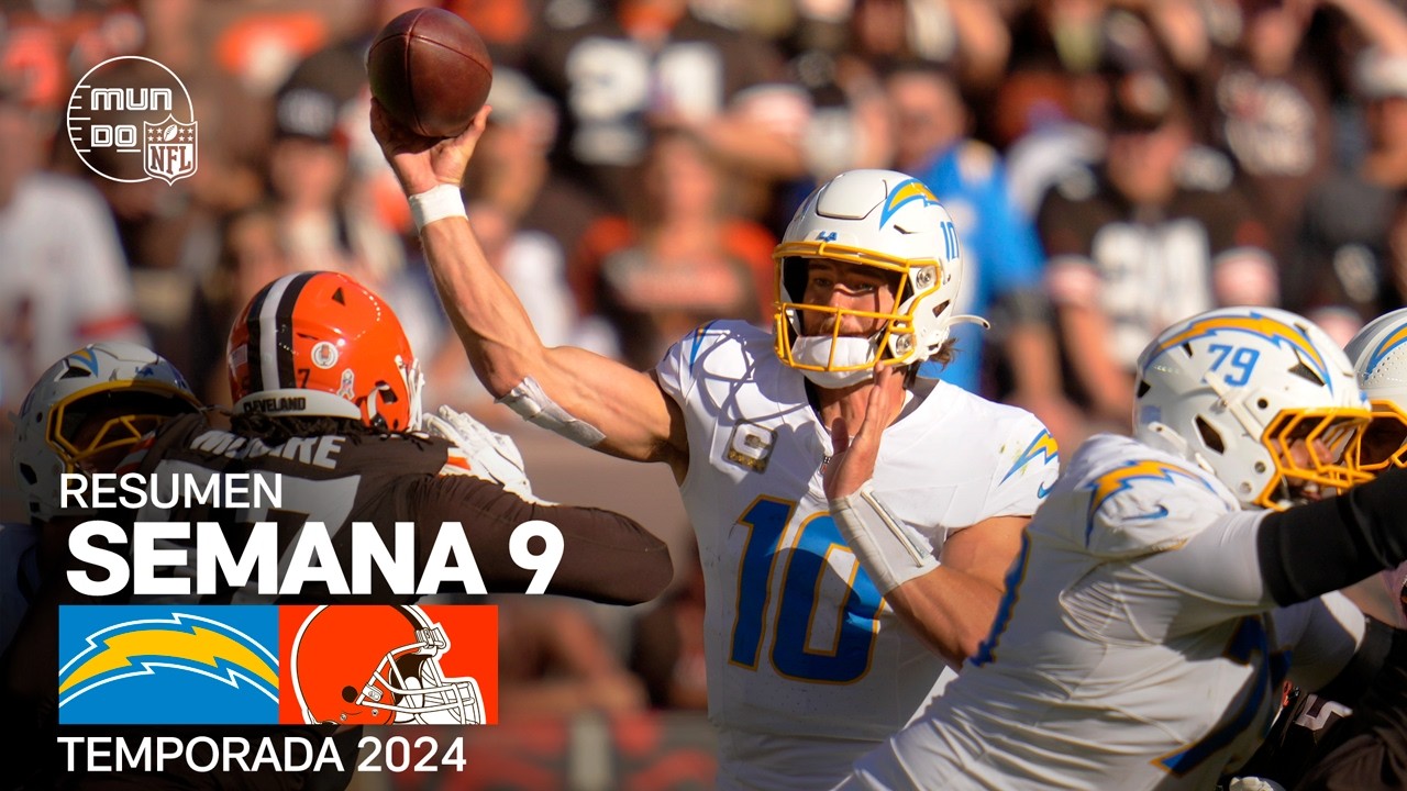 Cleveland Browns vs. Los Angeles Chargers | Resumen NFL en español - Semana 9 | NFL Highlights 2024