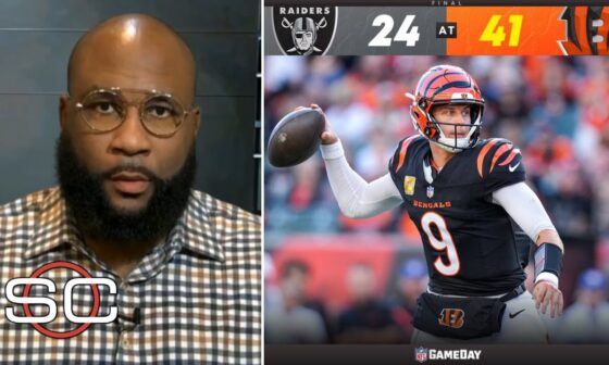 Joe Burrow is a monster! - ESPN reacts to Cincinnati Bengals beat Las Vegas Raiders 41-24 in Week 9